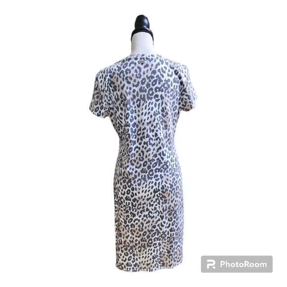 Marc New York - Andrew Marc Women’s Snow Leopard Dress Size L - Picture 9 of 12